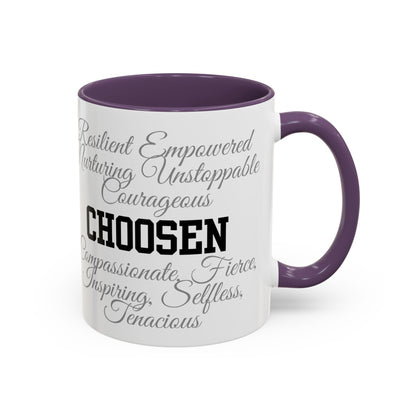 Personalization Inspirational Word Art Accent Coffee Mug — Typography Quote (11oz & 15oz)
