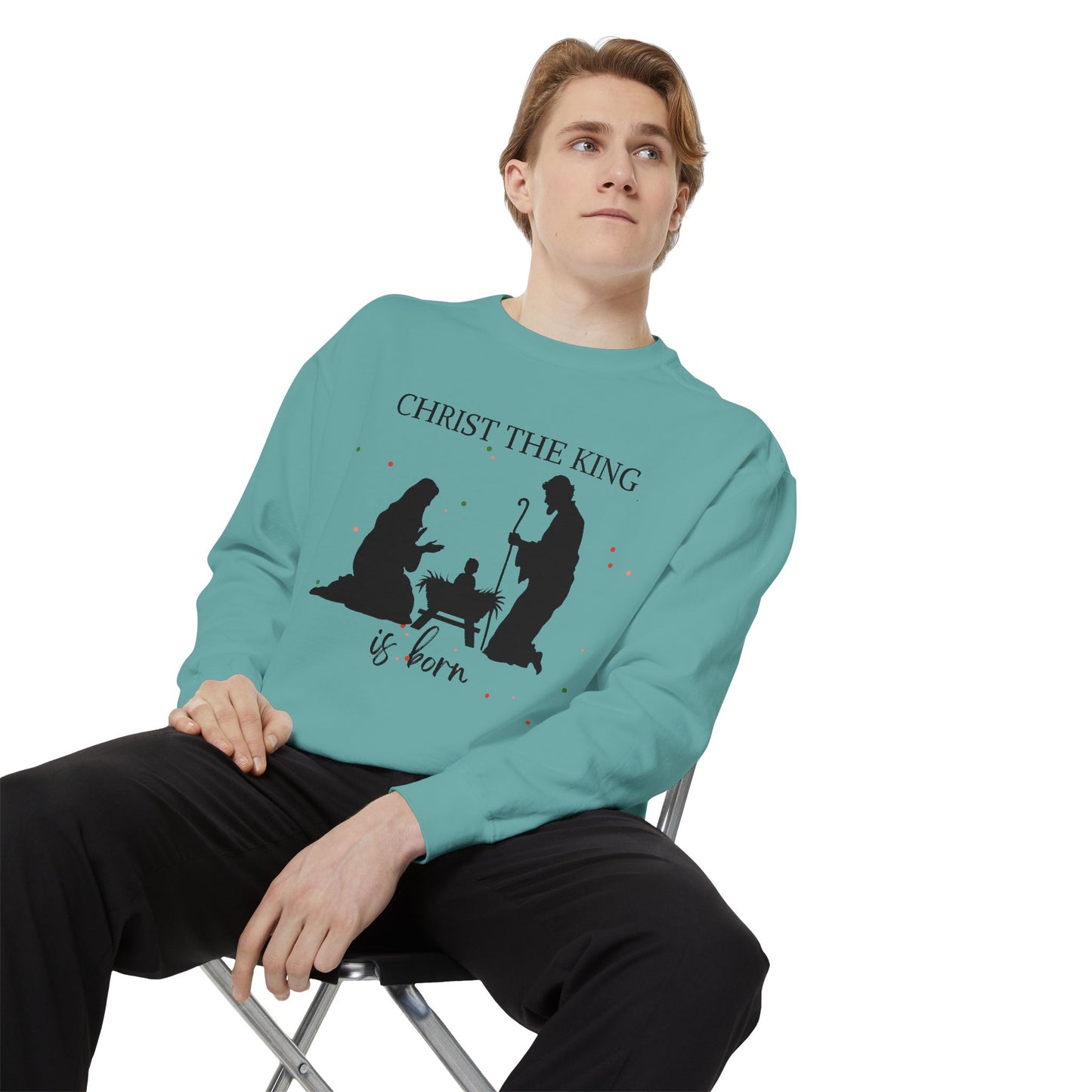 Christmas Garment-Dyed Sweatshirt