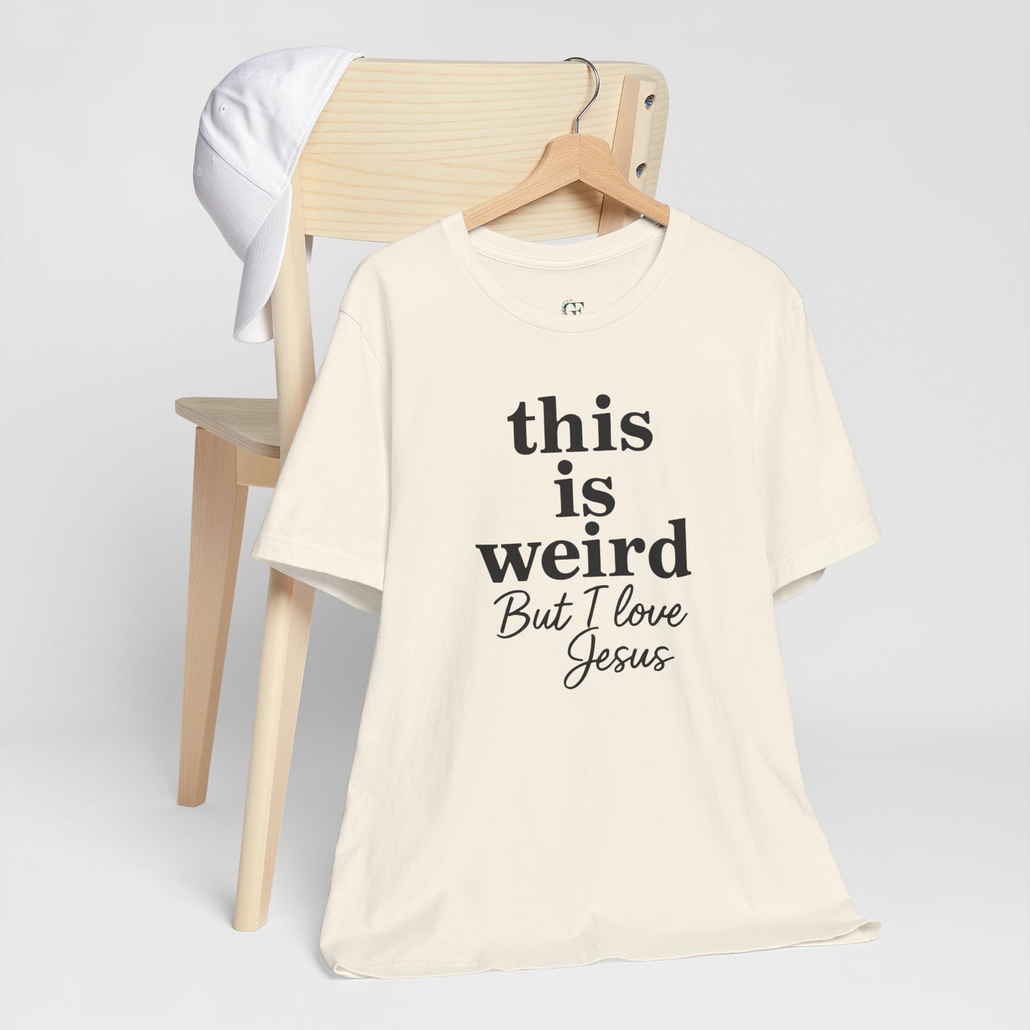 Christian Tee: Weird But I Love Jesus, Casual Christian Apparel