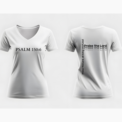 V-Neck Tee – Faith-Based Unisex Christian Shirt Gift for Worship & Everyday Wear